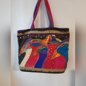Vintage laurel burch tote bag